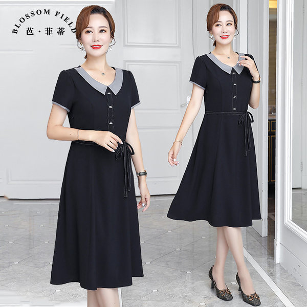 เดรสวัยผู้ใหญ่40-60ปี เดรสคุณแม่ ชุดเดรสทำงานวัยผู้ใหญ่ แบรนด์ MAMA DRESS