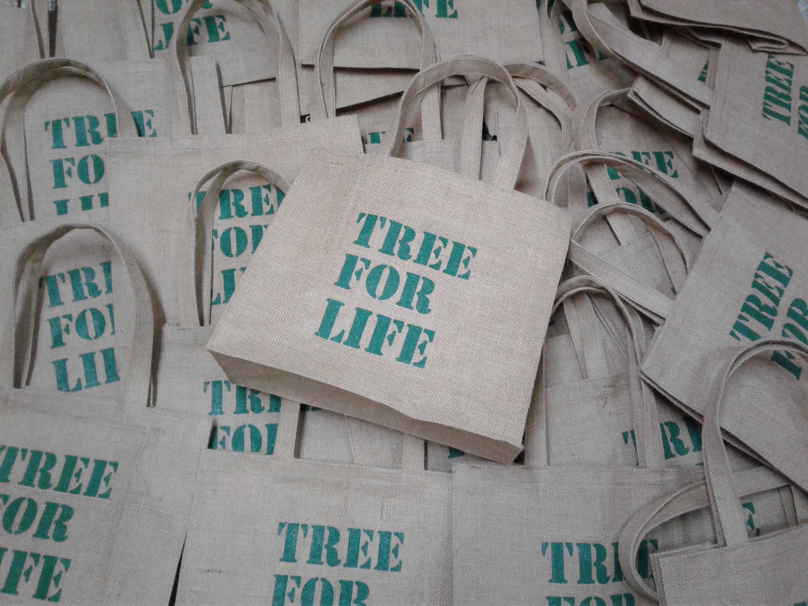 กระเป๋าผ้ากระสอบทรงเหลี่ยม