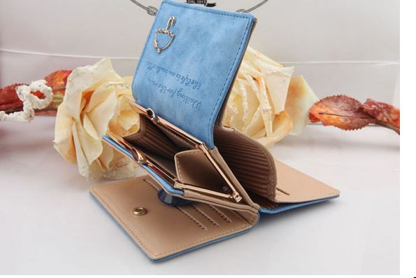 กระเป๋าสตางค์ผู้หญิง ใบสั้น กระเป๋าสตางค์ หนังนิ่ม มีหลายพับ ดีไซน์น่ารัก ใส่บัตรได้เยอะ มีหลายสี โลโก้ ร่มญี่ปุ่น กระเป๋าสตางค์ แบบเก๋ ๆ 966570