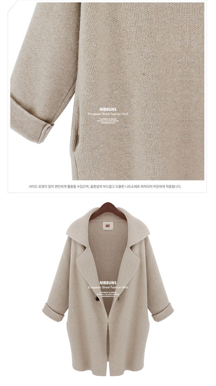 เสื้อคลุม สไตล์ยุโรป ผ้าทอเนื้อหยาบ พร้อมส่ง แบบเก๋ ใส่ได้ทุกโอกาส freesize