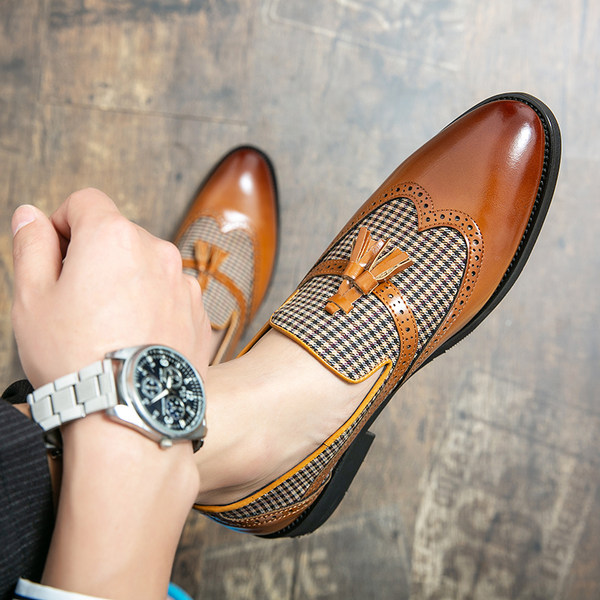 รองเท้าหนังผู้ชาย มีไซส์39-44 รองเท้าโลฟเฟอร์ชาย Slip-On Shoes