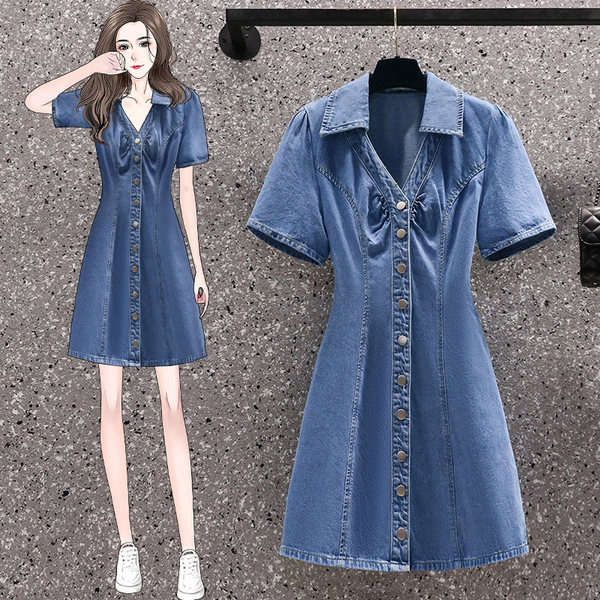 เดรสคนอ้วน เดรสสาวอวบ ชุดเดรสคนอ้วนวัยรุ่น BY PLUS SIZE Girl