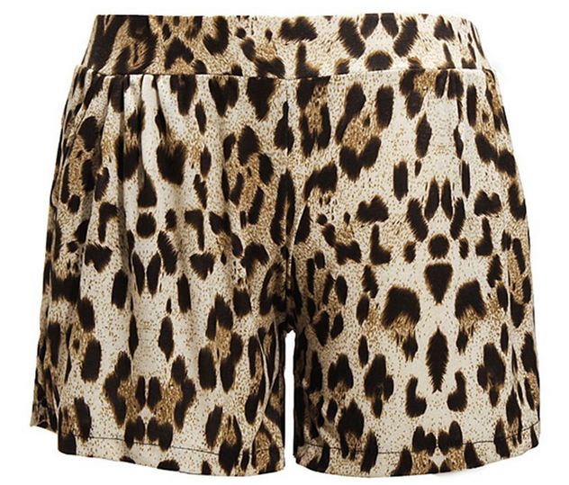 กางเกงขาสั้น กางเกงผู้หญิง ขาสั้น แฟชั่น ลายเสือ สีน้ำตาล สไตล์ สาวเปรี้ยว กางเกงใส่เที่ยว ใส่อยู่บ้าน เก๋ ๆ ใส่สบาย 999229