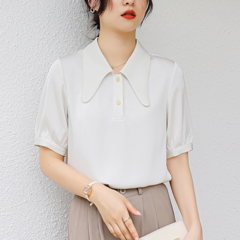 เสื้อเชิ้ตผู้หญิงแขนยาว เสื้อเชิ้ตผู้หญิงใส่ทํางาน 390 บาทต่อชิ้น ฟรีค่าจัดส่ง