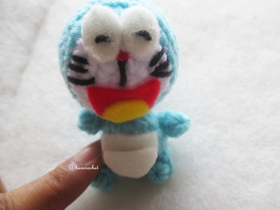 พวงกุญแจโดเรม่อนถัก doraemon amigurumi crochet