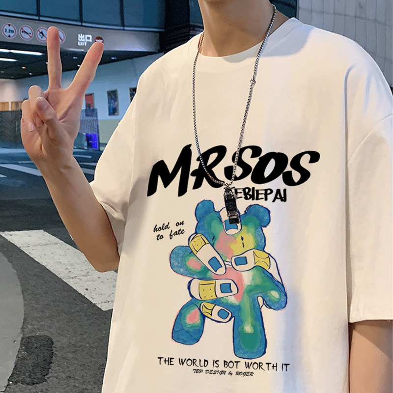เสื้อยืดผู้ชายอ้วน M-5XL