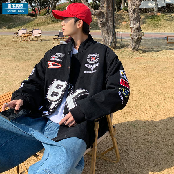 เสื้อแจ็คเก็ตเบสบอล เสื้อคลุม เสื้อแขนยาวสไตล์เกาหลี