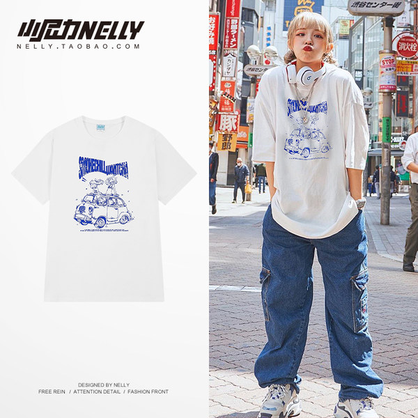 เสื้อยืดคอกลม ผู้ชาย เสื้อยืดผู้ชายเกาหลี เสื้อยืดเกาหลี แบรนด์ NELLY