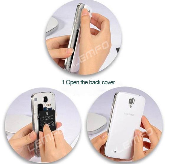 แผ่น Receiver Qi charger wireless สำหรับ Samsung Galaxy S5 แผ่นชาร์จ wireless no 676280