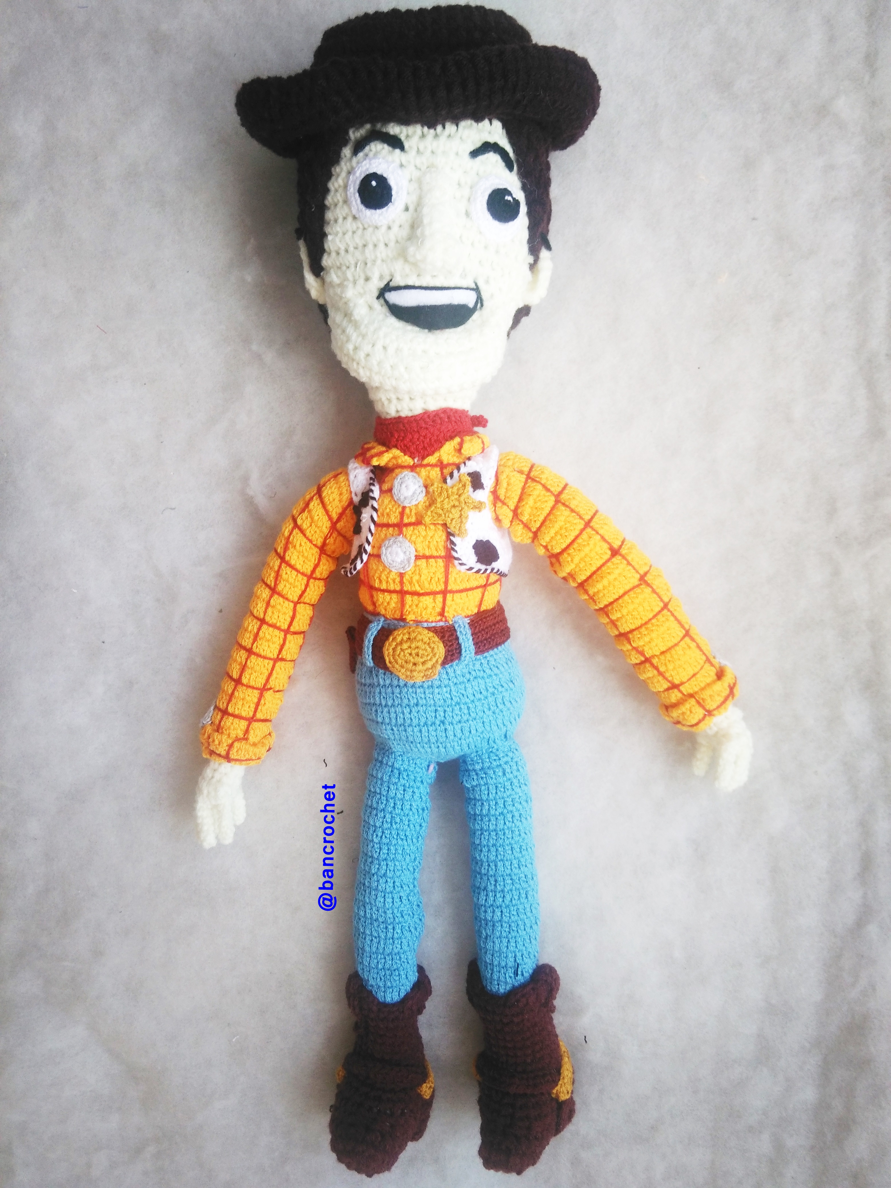 Bancrochet ตุ๊กตาถักโครเชต์ woody crochet dolls หลากสี 50 cm
