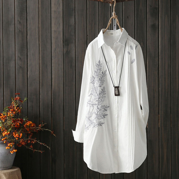 แบบเสื้อสวยๆ เสื้อผ้าฝ้ายลินิน เสื้อเชิ้ตผ้าลินิน