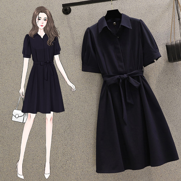 เดรสคนอ้วน เดรสสาวอวบ ชุดเดรสคนอ้วนวัยรุ่น BY PLUS SIZE Girl