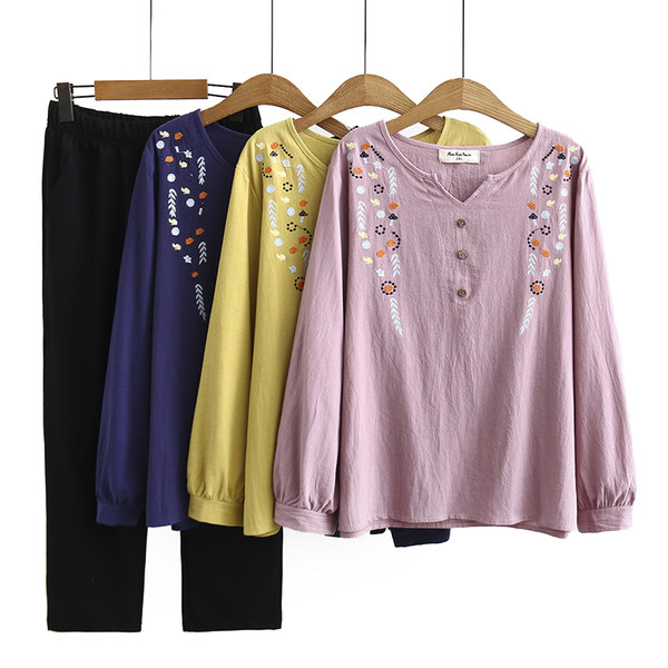 เสื้อลินินสไตล์ผู้ใหญ่ เสื้อคุณแม่ เสื้อผู้ใหญ่ แบรนด์ LININ