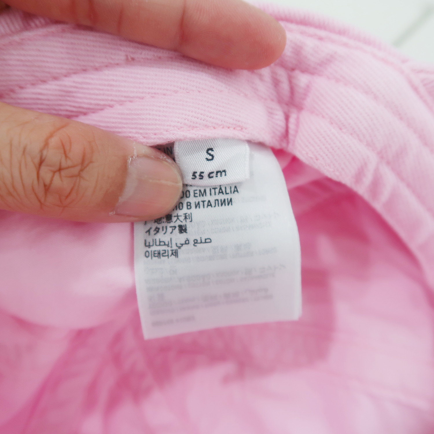 Balenciaga Pink Paris Logo Destroy Cap