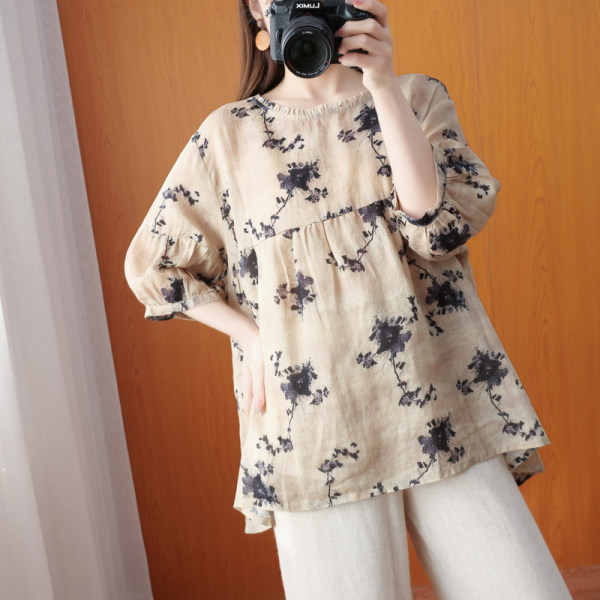 เสื้อลินิน แบบเสื้อสวยๆ เสื้อผ้าฝ้ายลินิน เสื้อเชิ้ตผ้าลินิน BY LININ