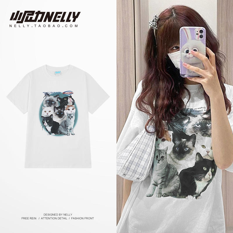 เสื้อยืดคอกลม ผู้ชาย เสื้อยืดผู้ชายเกาหลี เสื้อยืดเกาหลี แบรนด์ NELLY
