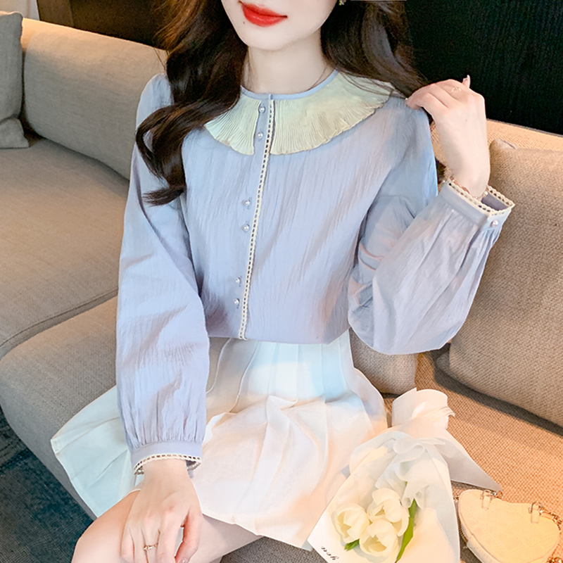 เสื้อเชิ้ตผู้หญิงใส่ทํางาน 390 บาทต่อชิ้น ฟรีค่าจัดส่ง