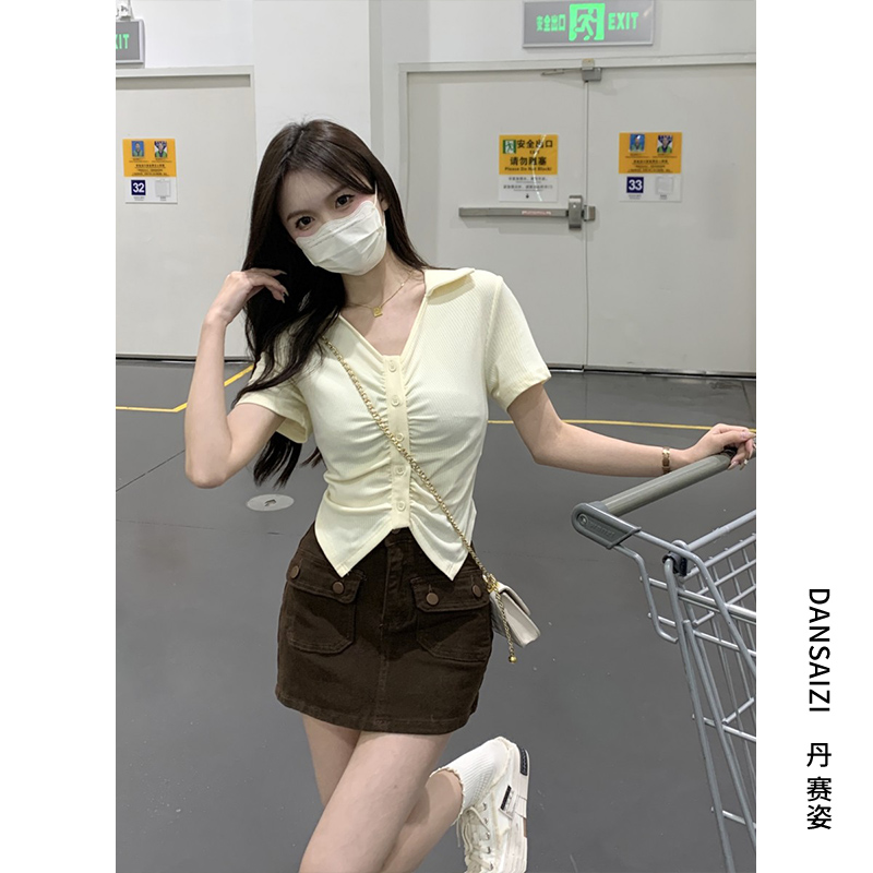 เสื้อผ้าวัยรุ่นเกาหลี เสื้อยืดวัยรุ่นผู้หญิง มีขนาด S M L XL