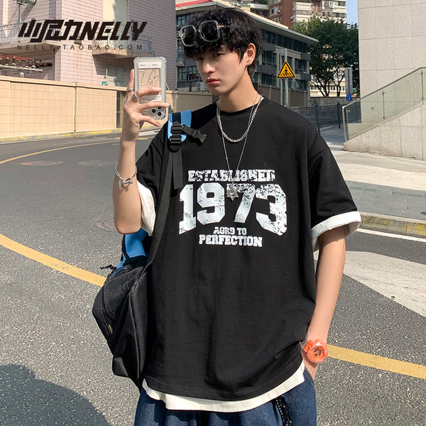 เสื้อยืดคอกลม ผู้ชาย เสื้อยืดผู้ชายเกาหลี เสื้อยืดเกาหลี แบรนด์ NELLY