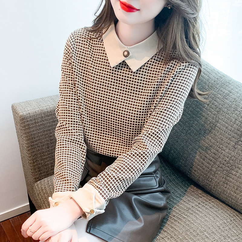 เสื้อเชิ้ตผู้หญิงแขนยาว เสื้อเชิ้ตผู้หญิงใส่ทํางาน 390 บาทต่อชิ้น ฟรีค่าจัดส่ง