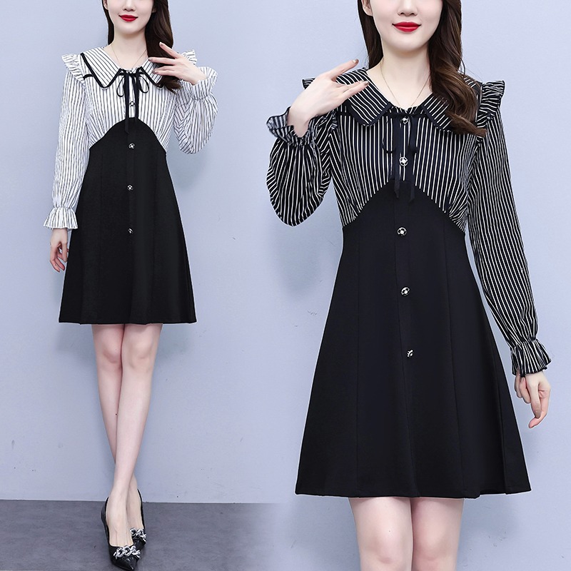 เดรสสาวอวบ มีไซส์ L-4XLอกเสื้อ 38-47 นิ้ว ใส่ได้ทั้งสาวหุ่นดีน่ารักจนถึงสาวอวบพลัสไซส์ จัดส่งฟรี! ทักแชทสั่งซื้อ