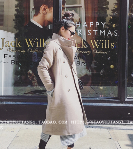 OverCoat เสื้อโค้ทกันหนาว ทรงยาวโอเวอร์ สไตล์ยุโรป ดีไซน์หรู งานดี ผ้าวูลเนื้อละเอียด บุซับในกันลม same pic