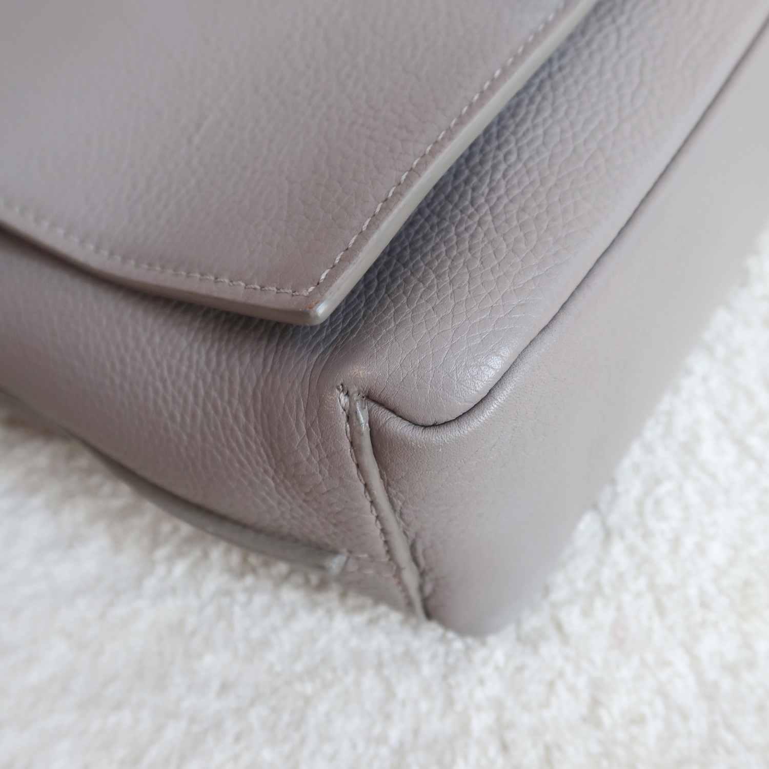 Dior Homme Grey Calfskin Messenger Bag