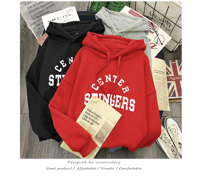 เสื้อกันหนาวฮู้ดดี้ แฟชั่นเกาหลี สกรีนลายน่ารัก ผ้าเนื้อนุ่ม ด้านในเป็นผ้าสำลี กันหนาวได้จ้า พร้อมส่ง งานจริงในภาพสุดท้าย