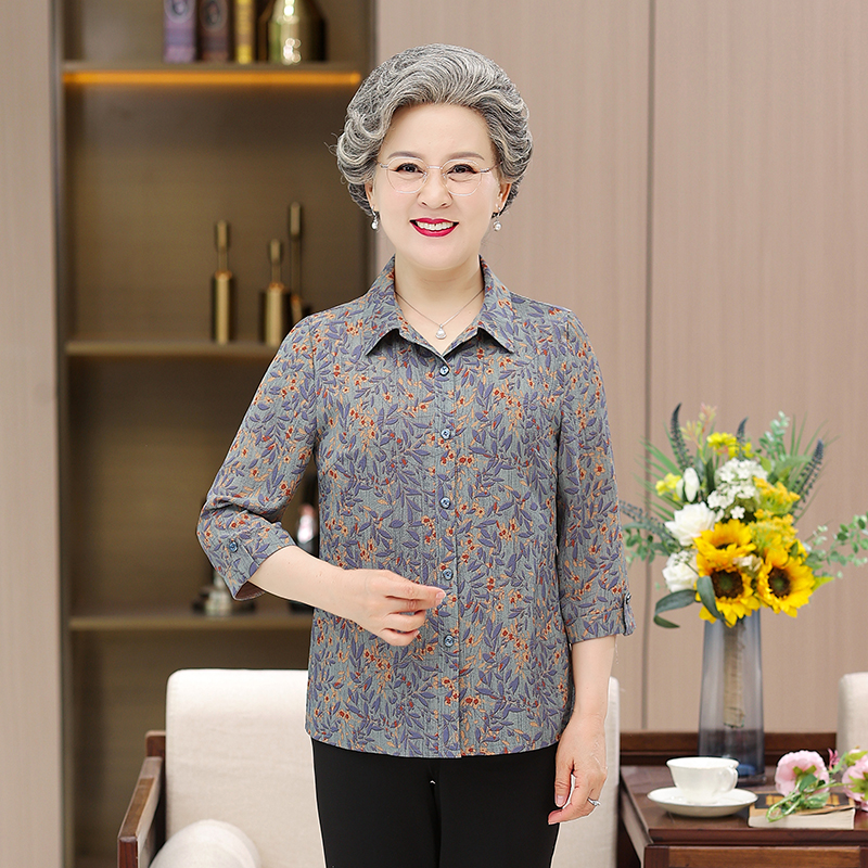 เสื้อคุณยาย เสื้อผู้วัยอายุ60-70ปี มีขนาด L-4XL(อกประมาณ35-45นิ้ว)
