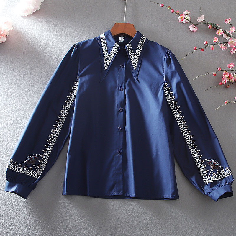 เสื้อลินิน เสื้อผ้าฝ้ายลินิน เสื้อเชิ้ตผ้าลินิน ปักลายสวยๆด้วยด้าย สไตล์VINTAGE BY Dreamroom