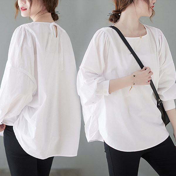 เสื้อเชิ้ตคนอ้วน สไตล์ญี่ปุ่น เสื้อทีเชิ้ตคนอ้วนผู้หญิง เสื้อทีเชิ้ตตัวใหญ่