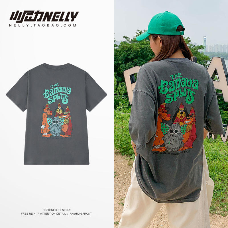เสื้อยืดคอกลม ผู้ชาย เสื้อยืดผู้ชายเกาหลี เสื้อยืดเกาหลี แบรนด์ NELLY