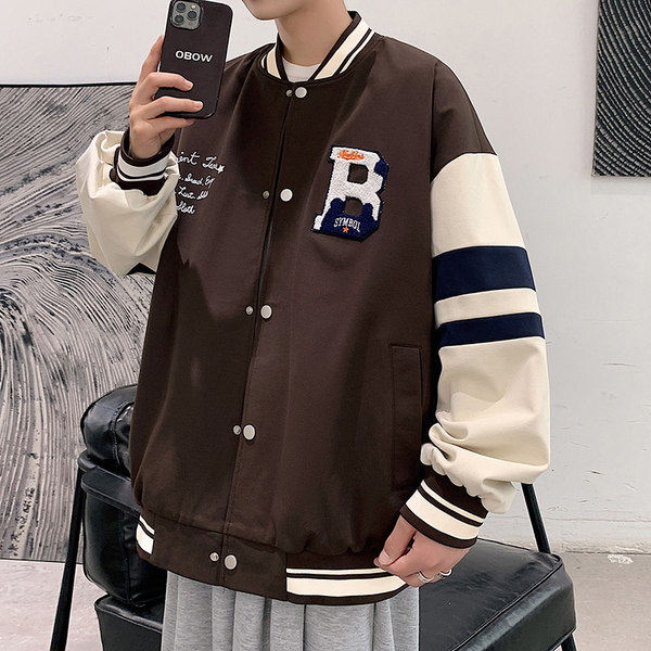 เสื้อแจ็คเก็ตเบสบอล เสื้อคลุม เสื้อแขนยาวสไตล์เกาหลี