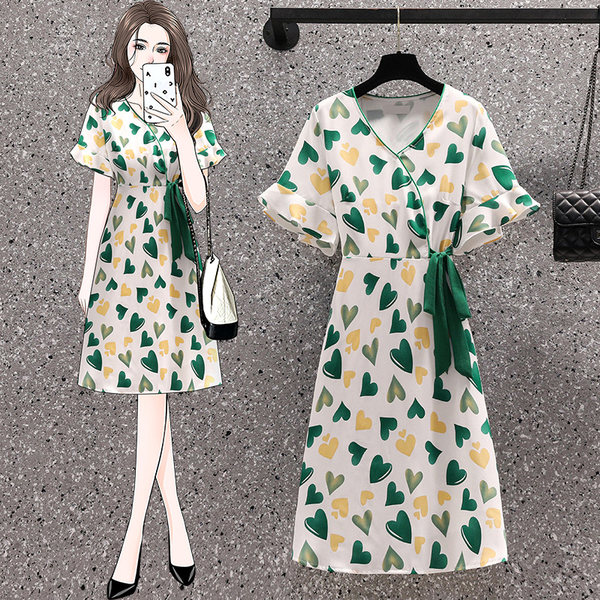 เดรสคนอ้วน เดรสสาวอวบ ชุดเดรสคนอ้วนวัยรุ่น BY PLUS SIZE Girl