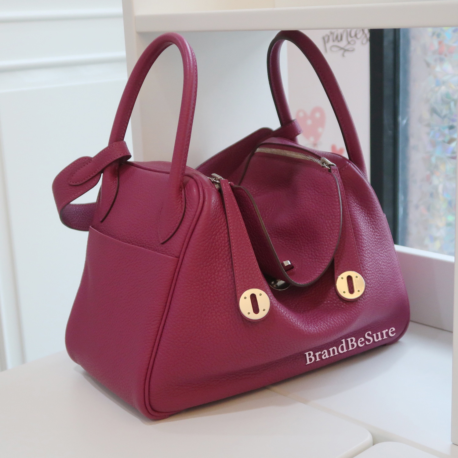 Hermes Tosca Clemence Leather Lindy 30 PHW