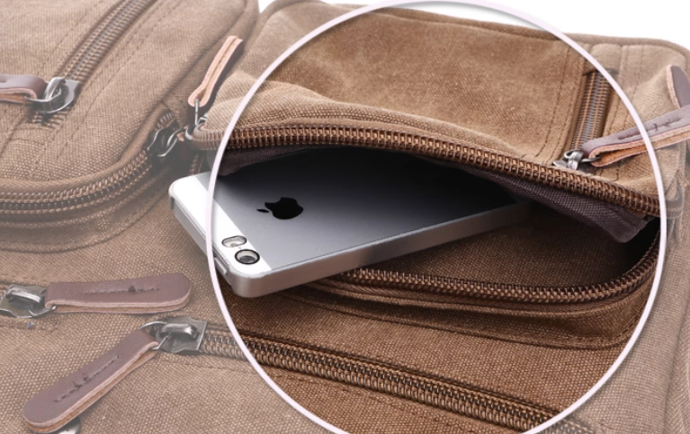 กระเป๋าเป้ กระเป๋าสะพาย ผ้าแคนวาส แบบมีหูจับ และ มีสายสะพายหลัง แบบเก็บได้ กระเป๋าเป้ผ้าแคนวาส 969262