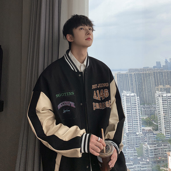 เสื้อแจ็คเก็ตเบสบอล เสื้อคลุม เสื้อแขนยาวสไตล์เกาหลี