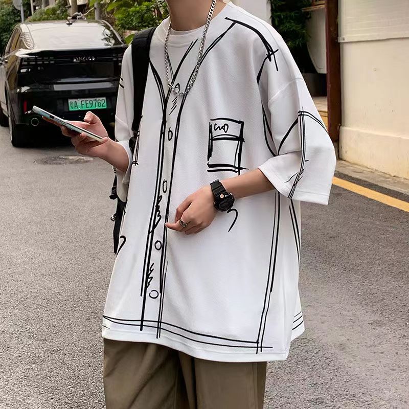 เสื้อยืดผู้ชายอ้วน S-5XL(อกเสื้อ39-51นิ้ว)