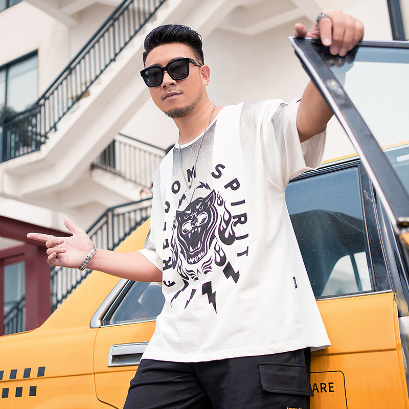 เสื้อยืดผู้ชายอ้วน S-5XL(อกเสื้อ39-51นิ้ว)