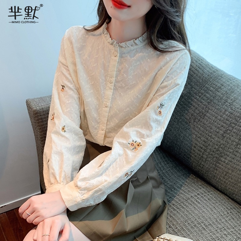 เสื้อลูกไม้ เสื้อเชิ้ตแขนยาว