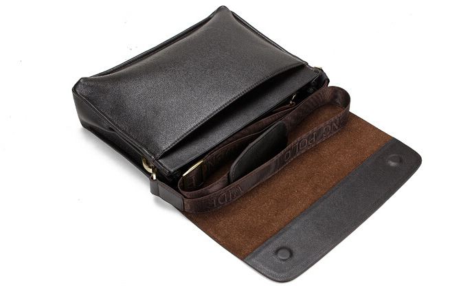 กระเป๋าสะพายข้างผู้ชาย กระเป๋าสะพาย Polo แบบ แนวนอน สีดำ และ สีน้ำตาล กระเป๋าใส่เอกสาร หนัง Pu ทนทาน กันน้ำ ใส่ ipad ได้ แบบหรู 800261