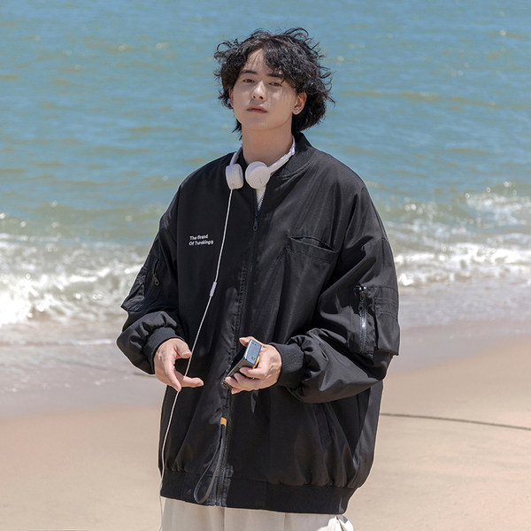 เสื้อแจ็คเก็ตเบสบอล เสื้อคลุม เสื้อแขนยาวสไตล์เกาหลี