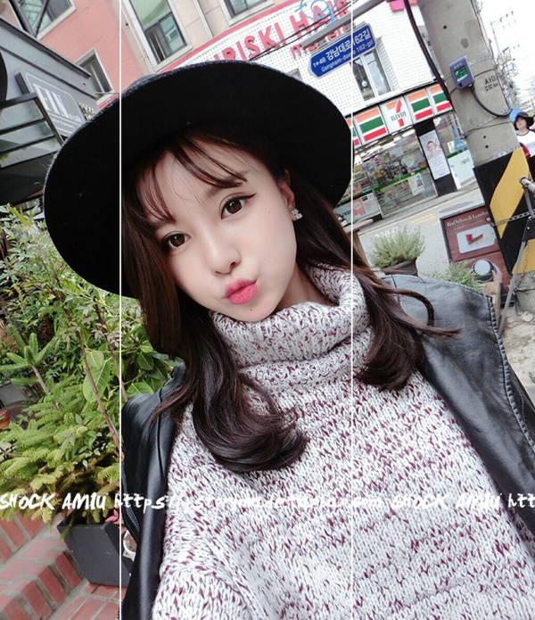 เสื้อไหมพรมเอวลอย คอเต่าพับได้ตามต้องการ ยืดได้เยอะ ทรงเก๋ๆ จะใส่เดี่ยวไหรือใส่โค้ทคลุมก็สวยจ้า