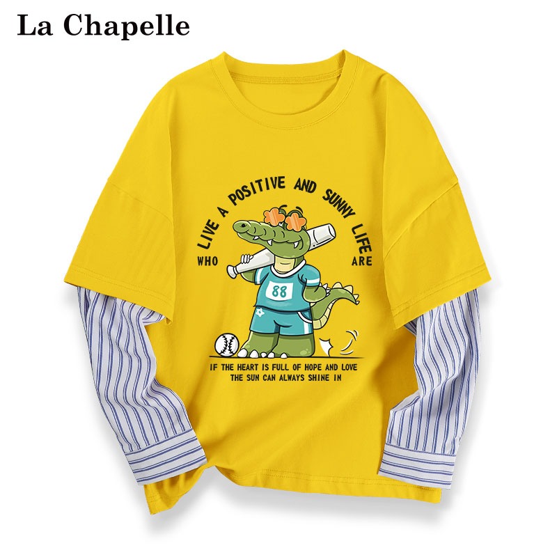 เสื้อยืดเด็ก La Chapelle แขนยาว สั่งได้ขนาด 110-160