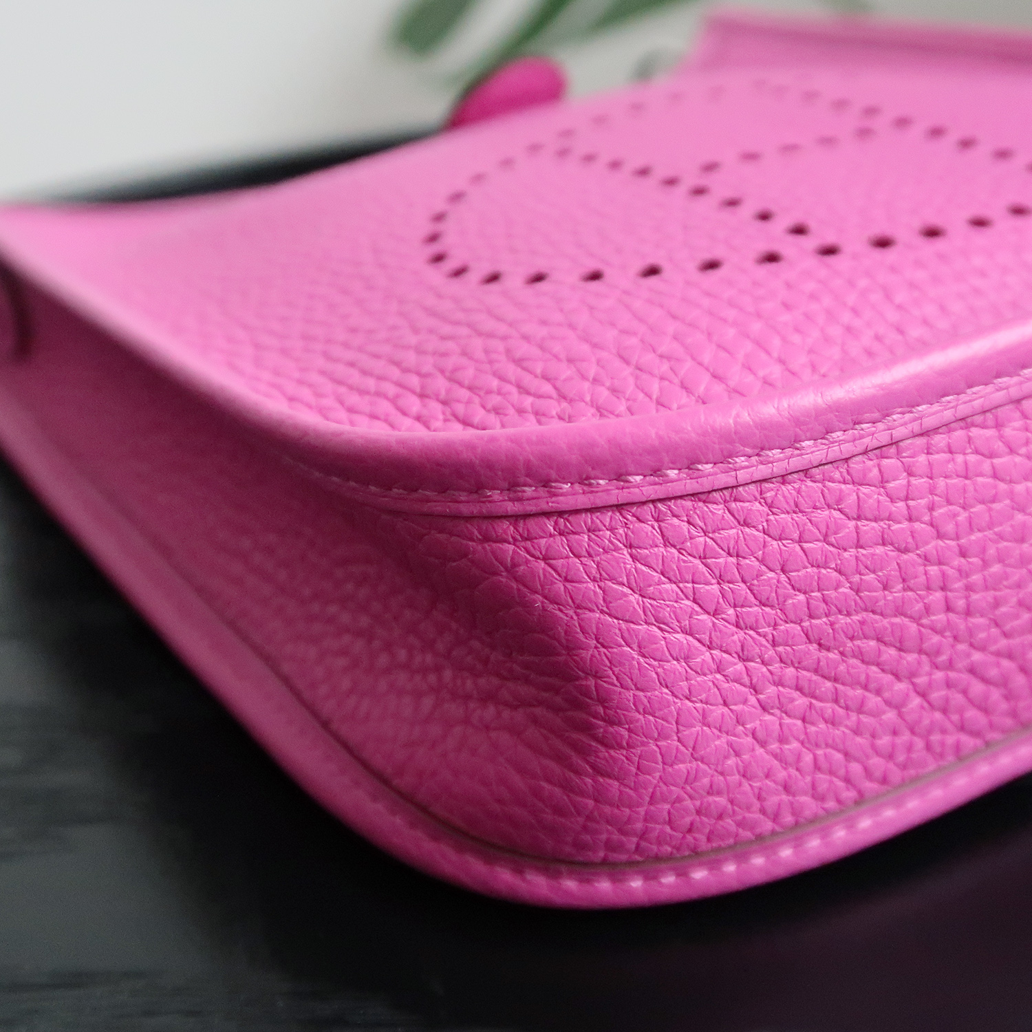 Hermes Magnolia Clemence Leather Evelyne TPM 16 CM PHW