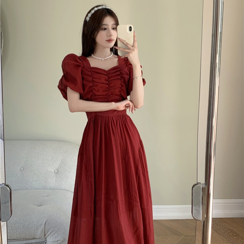 เดรสแขนสั้น มีไซส์ L-4XLอก 38-47 นิ้ว ใส่ได้ทั้งสาวหุ่นดีน่ารักจนถึงสาวอวบพลัสไซส์ จัดส่งฟรี! ทักแชทสั่งซื้อ