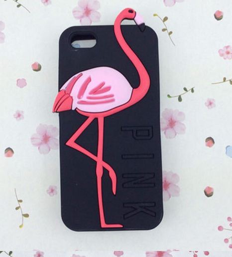 เคส iphone 6 ขนาด 4.7 นิ้ว เคส วิคตอเรีย ซีเคร็ท Pink สีดำ ดูแลง่าย ลาย นกฟลามิงโก้ เคสลาย แปลก หายาก 763134_1