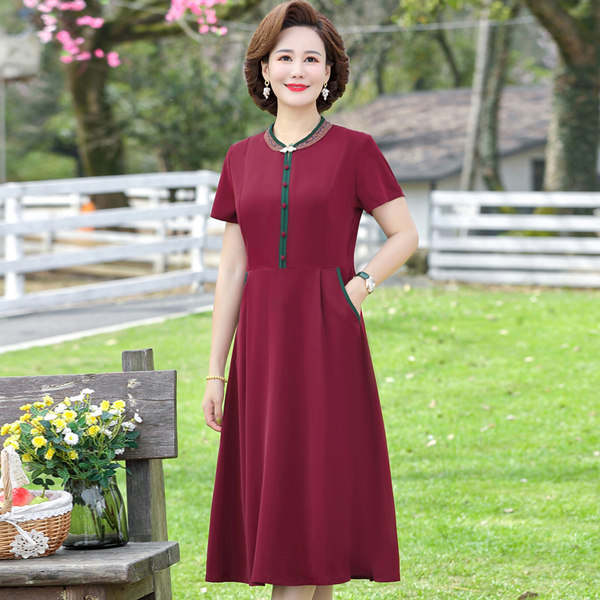 เดรสวัยผู้ใหญ่40-60ปี เดรสคุณแม่ ชุดเดรสทำงานวัยผู้ใหญ่ แบรนด์ MAMA DRESS