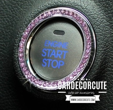 โลโก้สติกเกอร์โลหะ - วงกลมโลหะ ติดปุ่ม PUSH START