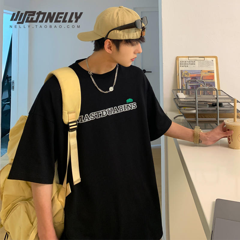 เสื้อยืดคอกลม ผู้ชาย เสื้อยืดผู้ชายเกาหลี เสื้อยืดเกาหลี แบรนด์ NELLY